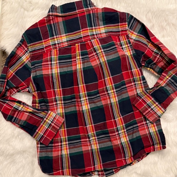 NWOT Boys Plaid Button Down Shirt - Picture 2 of 6